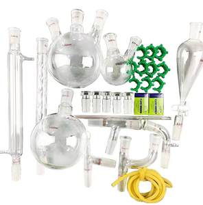 Laboratório vidro química orgânica destilação química destilação vidraria kits equipamentos conjunto com 24/40 conjunta - Product Image 1