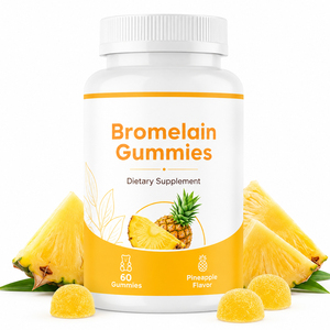 Suministro orgánico a granel de alta calidad 50000u/G Selenim Nattokinase suplemento de curcumina quercetina enzima bromelina gomitas para la salud - Product Image 1