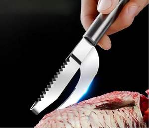 2in1 Fish Skin Brush Fast Remove Fish Scale <b>Scraper</b> Planer Tool Fish Fishing Knife Cleaning Tools <b>Kitchen</b> Accessories - Product Image 5