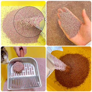 Litière pour chat en bentonite rose, agglomération rapide, faible poussière, contrôle des odeurs, haute absorption, forte agglomération, vente en gros OEM - Product Image 5