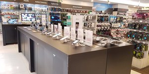 Laptop Accessories Display Shelf Rack Design Modern Digital Shop Laptop Showroom Retail <strong>Computer</strong> <strong>Store</strong> Design - Product Image 5