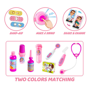 Faire semblant de jouer jouets enfants filles garçons ensemble d'outils médicaux sac d'outils médicaux autocollant hémostatique changement infirmière dentistes jeux de jouets - Product Image 4