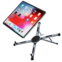 Support d'ordinateur portable en alliage d'aluminium, support magnétique télescopique portable et réglable pour tableau de bord, compatible avec les téléphones