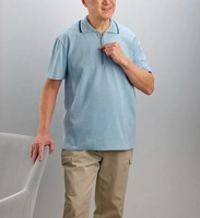 Ropa de Casa Adaptada para el Cuidado en el Hogar, para Pacientes Mayores con Discapacidad Postoperatoria, Fácil de Vestir, Tejida, con Letras, 100% Algodón, para Hombre