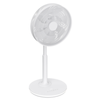 Ventilateur sur pied oscillant RUNAL 14 pouces T6 en plastique, réglable en hauteur, rechargeable, silencieux, avec application intelligente Tuya pour la maison