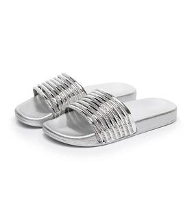 Nuovo Design moda <span class=keywords><strong>sandali</strong></span> estivi piatti <span class=keywords><strong>argento</strong></span> scarpe da donna strass - Product Image 5