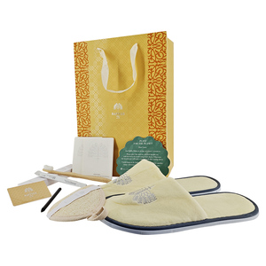 Promotion de AI-MICH Kit d'hôtel jetable de luxe avec logo personnalisé Kit d'équipements écologiques Sac en papier Papeterie de bureau Coffret cadeau - Product Image 1