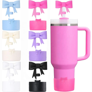 Nueva Funda de Silicona para Tazas, Antideslizante y Aislante del Calor, con Diseño de Lazo de <span class=keywords><strong>Mariposa</strong></span>, 7.5CM/12-40oz, Base Universal para Tazas - Product Image 2