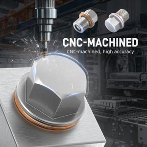 BEVINSEE Magnétique M10X1.0 Bouchon De Vidange D'huile Différentiel N90281802 pour <span class=keywords><strong>Audi</strong></span> A3 S3 2005-2016 A5 S5 2010-2017 TT TTS 2003-2010 - Product Image 4