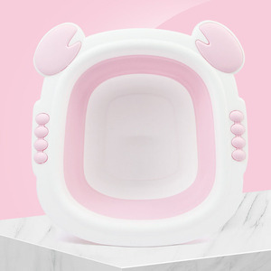 Mignon crabe en plastique épaissi pliant lavabo pour enfants personnalisé <span class=keywords><strong>rétractable</strong></span> ménage bébé lavabo - Product Image 1