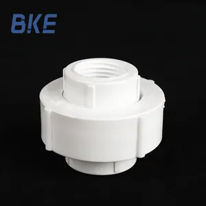 China factory PVC UK standard UPVC 1/2 white color female Internal thread union for home water supply pipe fittings