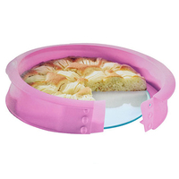 Moule à gâteau en silicone pour la cuisson de pâtisseries durables et faciles à nettoyer Moule à gâteau en silicone à fond de verre-Ustensiles de cuisine Outils à gâteau