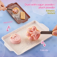 Mainan Silikon Lembut Kenyal Bentuk Cakar Kucing DIY, Kit Kerajinan Kreatif untuk Usia 7-14, Pereda Stres, Kotak Warna-warni