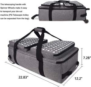 Étui <span class=keywords><strong>de</strong></span> rangement pour <span class=keywords><strong>Machine</strong></span> à découper en plastique, avec roues, détachable, bagage à roulettes, pour crinière explosion <span class=keywords><strong>Air</strong></span> <span class=keywords><strong>2</strong></span> - Product Image 6