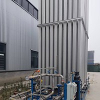 Station de régazification cryogénique électrique montée sur chenilles, unité de vaporisation d'air ambiant pour GNL, LN2, LO2, LAR, LCO2, pour l'alimentation en gaz industriel