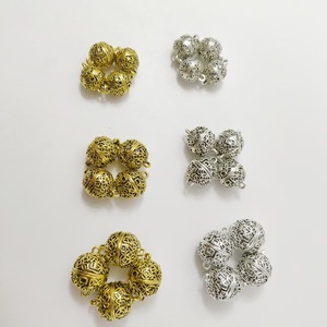 Electroplated Alloy Round <b>Ball</b> Magnetic Clasp For Necklace Making DIY Jewelry Accessories <b>Sphere</b> Shape Plated Finish - Product Image 1