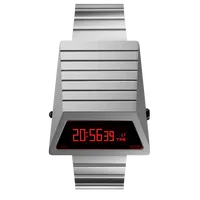 Jam Tangan Sport Digital LED Gaya Retro Punk Pria 2025 Casing Baja Tahan Karat Tahan Air Desain Vintage Computron Fitur Alarm