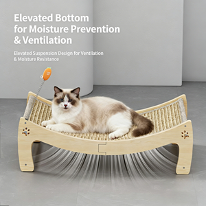 Tiragraffi per Gatti in Sisal Resistente all'Usura, Universale per Tutte le Stagioni, Grande, Reclinabile, Antigraffio, Adorabile - Product Image 2
