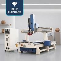 Routeur CNC Blue Elephant 4*8 pieds pour le travail du bois, 4 axes, 1325 ATC, pour la découpe de MDF, la fabrication de meubles en bois et de portes