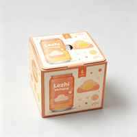 Caja de Cartón Corrugado para Bebidas al por Mayor, Laminación Mate, Paquete Personalizado para Bebidas, Jugos, Refrescos, Bebidas Energéticas