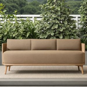 Canapé <span class=keywords><strong>de</strong></span> terrasse extérieur moderne personnalisé Ensemble <span class=keywords><strong>de</strong></span> <span class=keywords><strong>salon</strong></span> Garten en osier naturel pour <span class=keywords><strong>jardin</strong></span> et salle à manger Canapés et causeuses d'extérieur modernes - Product Image 1