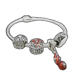 25 925 Sterling Silver Zircon Hyperbole Style Ginkgo Flower Star Heart Anime Charm Bracelet Exquisite Accessory - Product Image 5