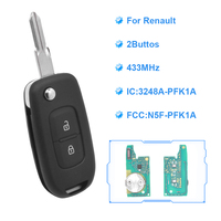 Carte PCB d'origine FCCID N5F-PFK1A pour Renault Logan Duster Sandero Oroch 433Mhz 4A Chip Télécommande Clé de Voiture IC 3248A-RFK1A