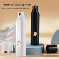 Nouvelle lime à ongles électrique pour animaux de compagnie avec lumière LED, rechargeable par USB, coupe-ongles pour chiens et chats, toilettage
