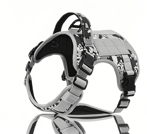 Harnais tactique pour chien de grande taille, harnais d'entraînement réglable pour animaux de compagnie, harnais réfléchissant pour chien K9, pour <span class=keywords><strong>berger</strong></span> allemand, <span class=keywords><strong>malinois</strong></span> - Product Image 6