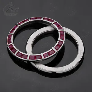 2025 giá bán buôn Tùy chỉnh màu đỏ đá quý <span class=keywords><strong>ruby</strong></span> Sapphire New thép không gỉ xem bezel Vòng phù hợp với 40 mét Đồng hồ rlx Tổng Thống - Product Image 2