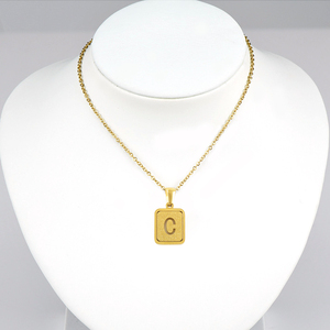 Collar de Verano Personalizado con Dijes de Letras de Diseño Delicado de Metal Estilo Antiguo para Regalo de Dama o <span class=keywords><strong>Mejor</strong></span> Amiga - Product Image 3