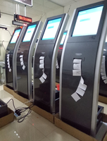 Kiosque de système de gestion de file d'attente de libre service de 17 pouces pour le signage numérique d'écran tactile d'hôpital/banque