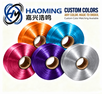 Filament de polyester FDY teint en masse de qualité AA 60D/3F, 100 % polyester, haute ténacité, faible rétrécissement, pour tissage, couture, ruban