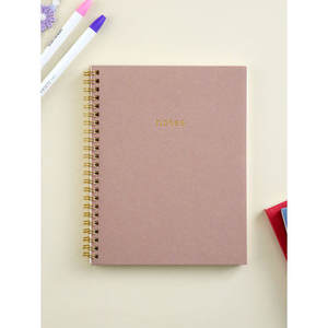 แผ่นโน้ตแบบมีสาย A5อัลมอนด์80แผ่นกระดาษออกกำลังสุดหรูขนาด B5กระดาษเกลียวผูกแบบหลวมกระดาษออฟเซ็ต - Product Image 1