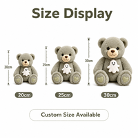 Peluche personnalisée en forme d'ours, directement de l'usine, à partir de vos illustrations, OEM ODM, poupée de personnage en peluche pour marques IP originales