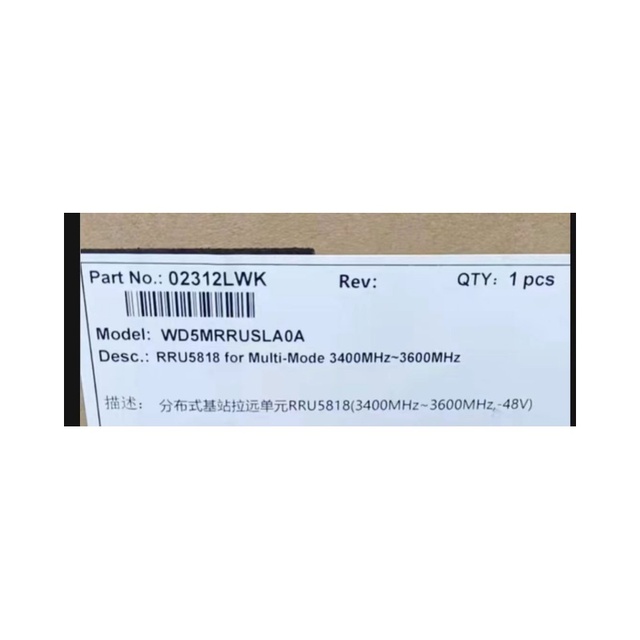 RRU5818 Is Suitable for Remote RF Unit 02312LWK WD5MRRUSLAOA