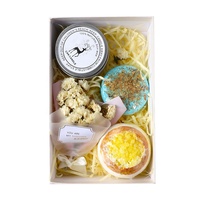 Coffrets Cadeaux de Bain Parfumés pour Femme : Bombes de Bain au Sel de Cristal de l'Himalaya, Pastilles de Douche Effervescentes en Étain Écologiques Personnalisables pour Dropshipping