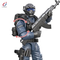 Chengji Juguetes vente en gros en plastique bricolage assembler Swat Commandos équipe modèle ensemble figurine spéciale