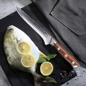 Hot Sale VG10 7 Inch 67 Layers Kitchen <b>Knife</b> Damascus Steel <b>Boning</b> <b>Knife</b> with Ebony <b>Handle</b> - Product Image 4