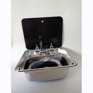 Évier de cuisinière rv en acier inoxydable acceptable personnalisé évier en verre trempé bol unique <span class=keywords><strong>pour</strong></span> <span class=keywords><strong>camping</strong></span>-<span class=keywords><strong>car</strong></span> rv - Product Image 5
