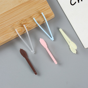 Miniature Simulated Bread <strong>Tongs</strong> Diy Simulation Food Play Accessories <strong>Mini</strong> Tweezers Pretend Play Food Clips Props - Product Image 4