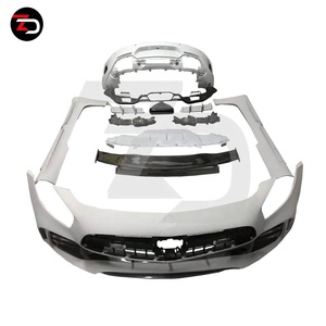 Ailerons de pare-chocs avant et arrière, jupe latérale, Kit de corps Style <span class=keywords><strong>GTR</strong></span> pour <span class=keywords><strong>AMG</strong></span> GT GTS, matériau en fibre de carbone, <span class=keywords><strong>prix</strong></span> d'usine - Product Image 4