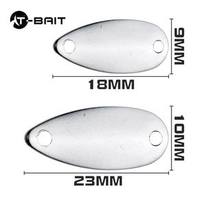 Paillettes Cheval Bouche Simple Crochet Paillettes 9*18/10*23mm Barre Blanche Pointe Métal Cuillère Lame Leurre Appât En Gros - Product Image 2