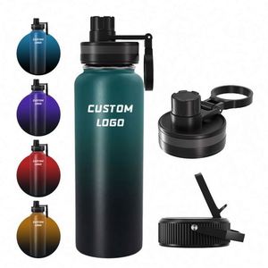 Wholesale <b>Large</b> Capacity Stainless Steel Water Bottle Wide Mouth Double Wall Stainless Steel Sport Water Bottle with Custom logo - Product Image 6