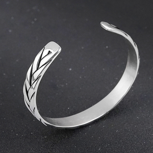 Weave <b>Bangle</b> <b>Bracelets</b> for Women Viking 316L Stainless Steel Wheat Charms Jewelry Trendy Gifts - Product Image 6