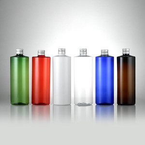 Bán buôn 250ml 350ml 500ml hổ phách trắng nhựa PET dầu gội Lotion chai với màn hình in ấn - Product Image 2