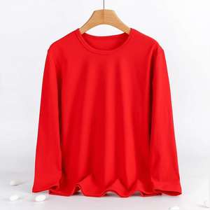 Camiseta Unisex Personalizada de Invierno, Informal, 100% Algodón, Gruesa, Lisa, Teñida, de Talla Grande - Product Image 1