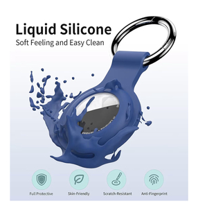 <span class=keywords><strong>Funda</strong></span> de silicona para AirTag con llavero, soporte para AirTags, accesorios para localizador GPS Apple AirTags - Product Image 3