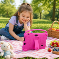 Tablette pour enfants avec contrôle parental WiFi, étui anti-enfants, tablette éducative pour enfants, 4 Go + 32 Go, tablette pour tout-petits, 7 pouces, Android 12, tablette pour enfants