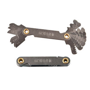 Autres jauges de filetage en acier inoxydable, métriques et impériales, outil de mesure du pas de vis 60 55 degrés - Product Image 2